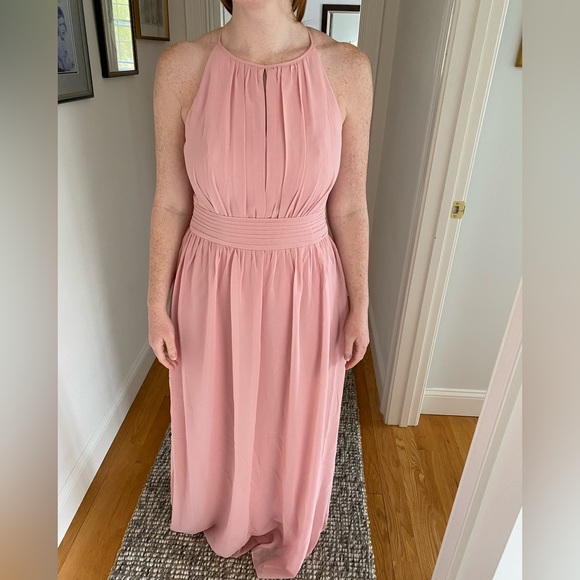 David's Bridal Dresses & Skirts - Gorgeous David's Bridal Maxi Bridesmaid Dress In "Ballet," Sz 14